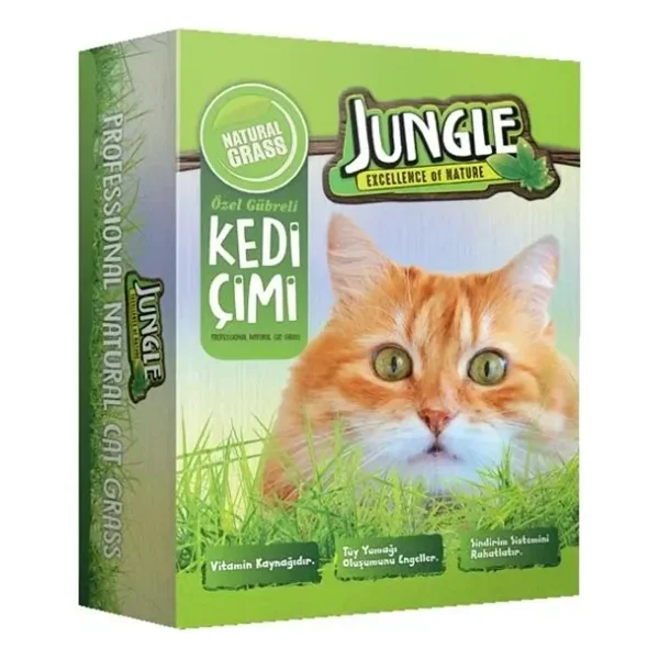 Jungle Doğal Fileli Kedi Çimi - Görsel 4