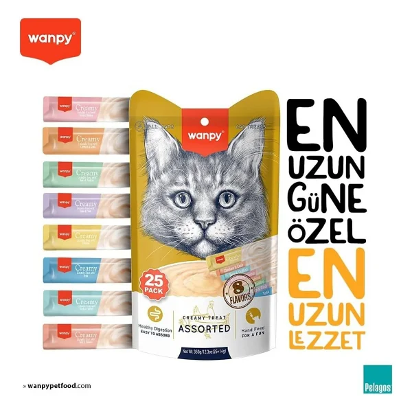 Wanpy 25x14 Gr Krema Kedi Ödül Maması - Görsel 4