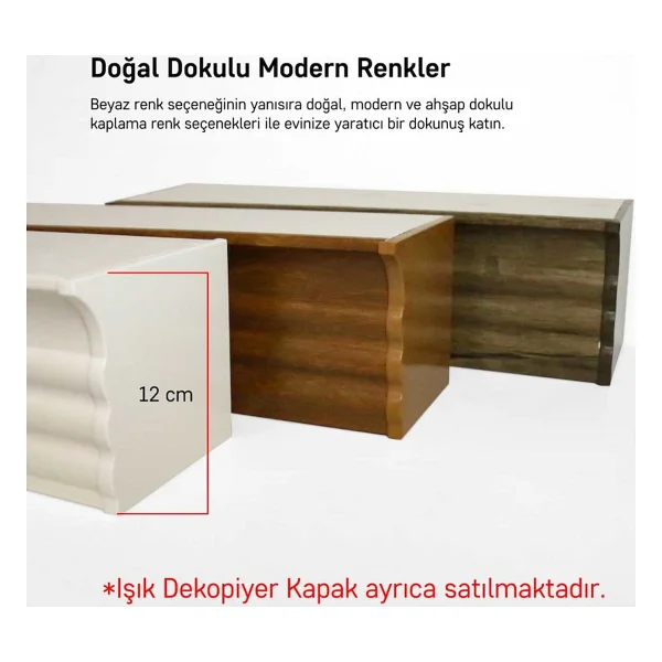 Slimflex Işık Panolu Perde Rayı Beyaz - Görsel 4