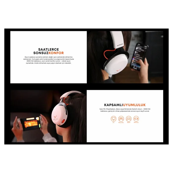 Beyerdynamic Mmx 150 Wireless Kablosuz Kulak Üstü Oyuncu Kulaklığı - Görsel 6