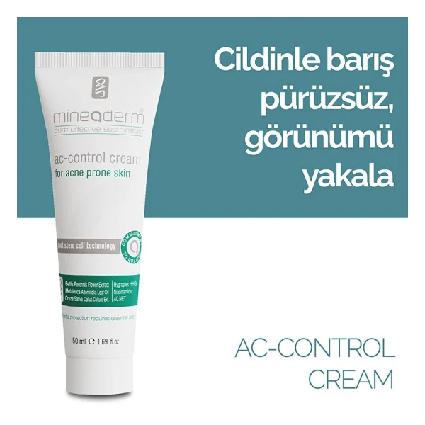 Mineaderm Advanced Acne Control Cream 50 ml Akne Kontrol Kremi - Görsel 4