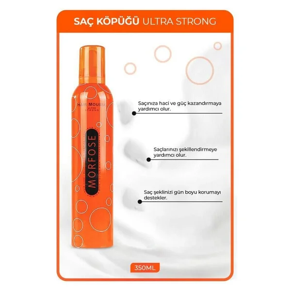 Morfose Ultra Strong 350 Ml Saç Köpüğü - Görsel 2