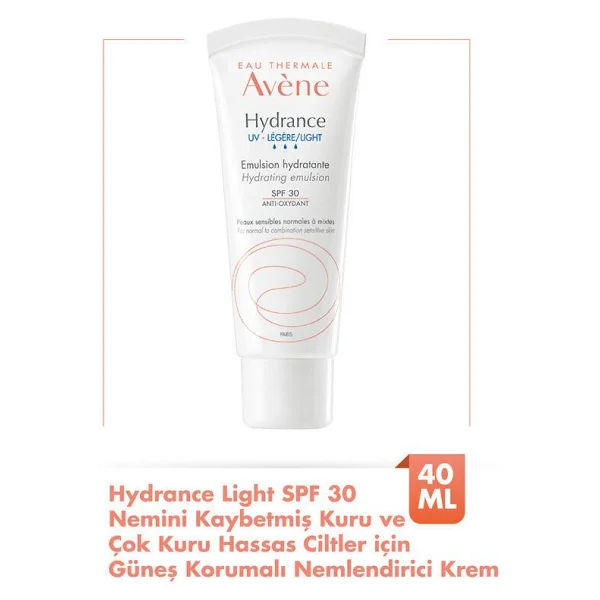 Avene Hydrance Uv Light Spf 30 40 Ml Nemlendirici Krem - Görsel 2
