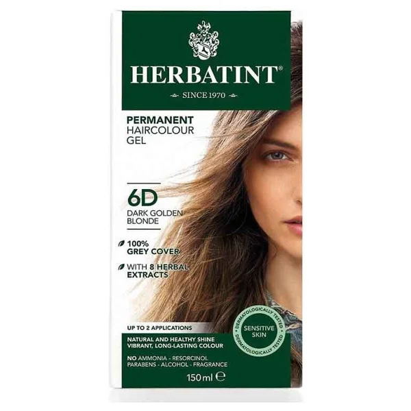 Herbatint Kalıcı Bitkisel 6d Blond Fonce Dore Saç Boyası - Görsel 5