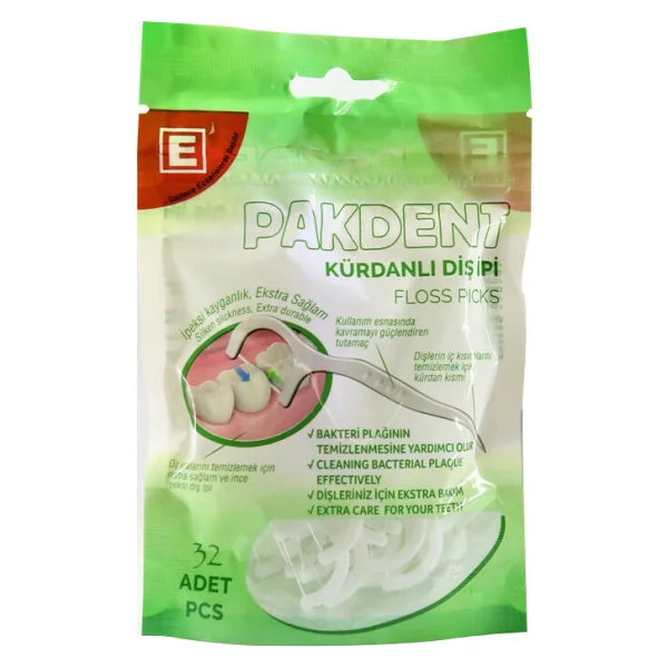 Pakdent 32'li Kürdanlı Diş İpi - Görsel 3