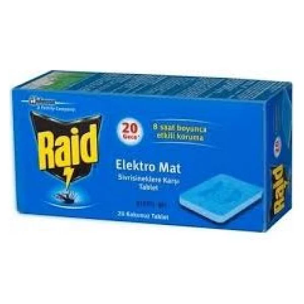 Raid Elektro Mat Kokusuz Tablet 20'li - Görsel 3