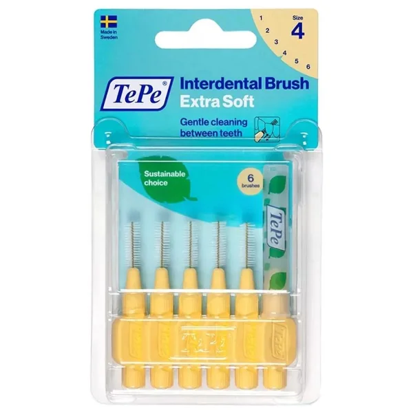 Tepe Extra Soft Sarı Iso 4 0.7 Mm 6'lı Arayüz Fırçası - Görsel 3