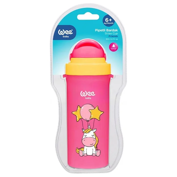 Wee Baby 896 Pipetli Bardak 300 Ml Pembe - Görsel 5