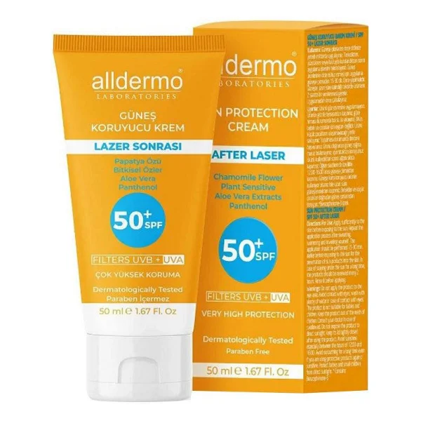 Alldermo Lazer Sonrası 50 Ml 50 Faktör Güneş Kremi - Görsel 2