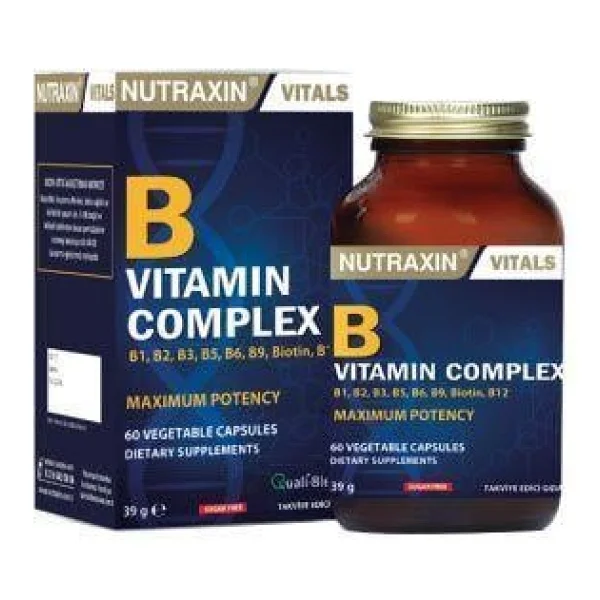 Nutraxin B Vitamin Complex 60 Tablet - Görsel 3