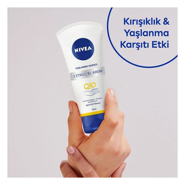 Nivea Q10 Yaşlanma Karşıtı 3 Etkili El Kremi 75 Ml - Görsel 2