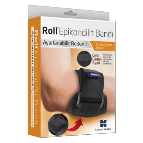 Roll Epikondilit Bandı Tenisçi Dirseği Bandı Ayarlanabilir Beden - Görsel 3