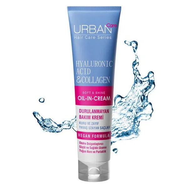 Urban Care Hyaluronic Acid & Collagen 150 Ml Durulanmayan Saç Kremi - Görsel 2