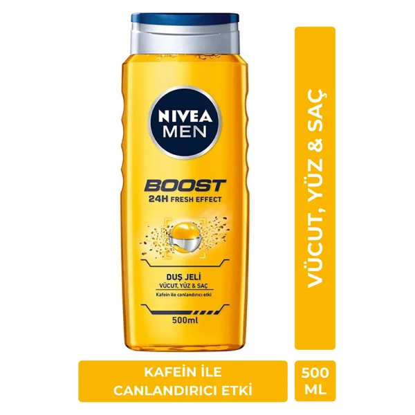 Nivea Men Boost 500 ml Duş Jeli - Görsel 2