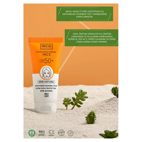 Incia Doğal 50 Ml 50 Faktör Güneş Kremi - Görsel 2