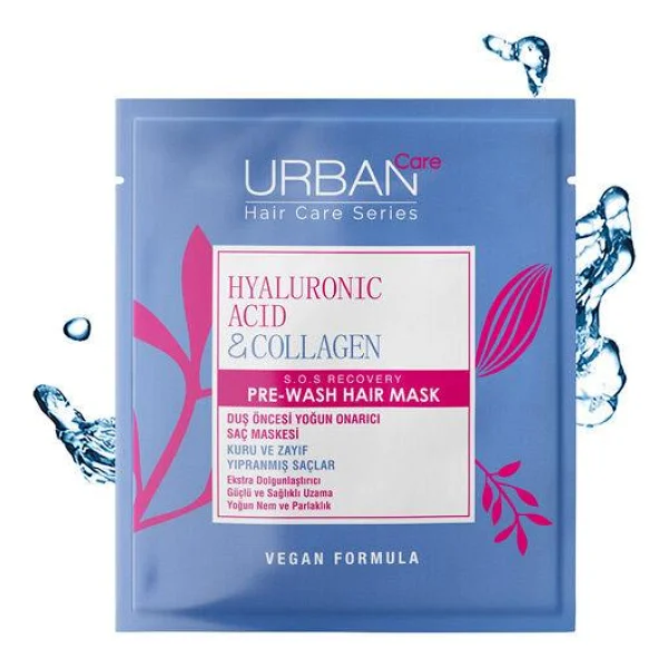 Urban Care Hyaluronic Acid & Collagen Duş Öncesi Saç Bakım Maskesi 50 Ml - Görsel 8