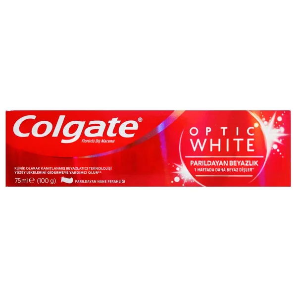 Colgate Optic White Parıldayan Beyazlık 75 Ml Florürlü Diş Macunu - Görsel 8