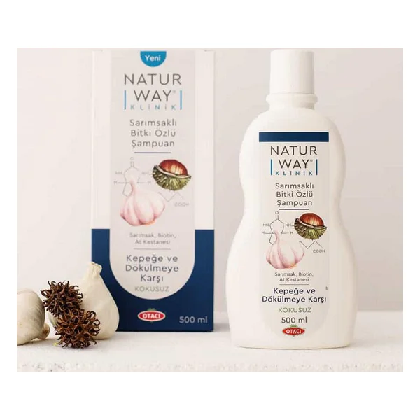 Otacı Naturway Klinik Sarımsaklı 500 ml Saç Dökülmesine Karşı Kepek Şampuanı - Görsel 2