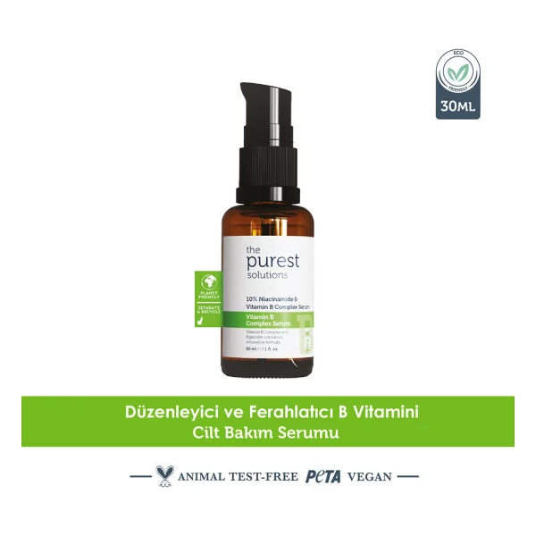 The Purest Solutions Vita-B Complex Niacinamide 10% Yatıştırıcı Yüz Serumu 30 Ml - Görsel 3