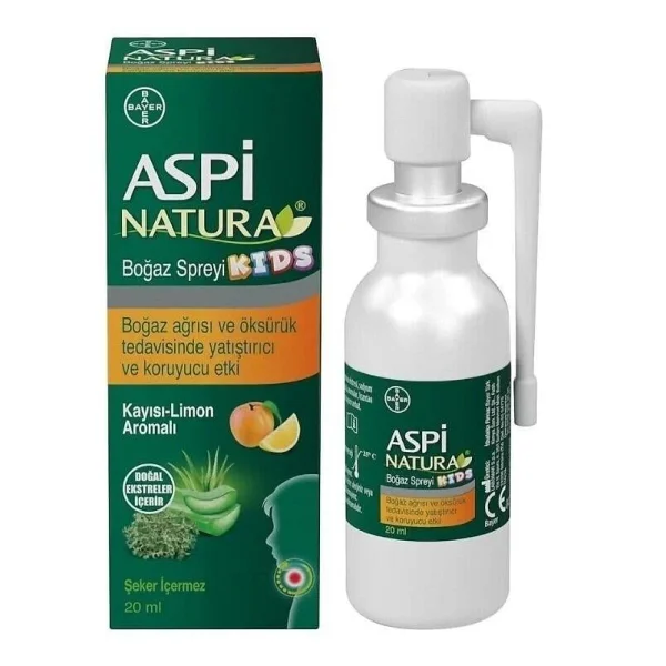 Aspinatura Kids Boğaz Spreyi Kayısı Limon 20 Ml - Görsel 3