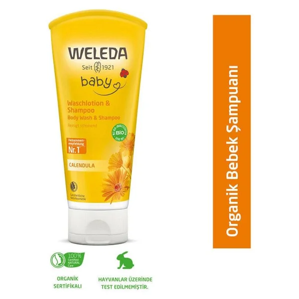 Weleda Baby Calendula Organik Bebek Saç Ve Vücut Şampuanı 200 Ml - Görsel 10