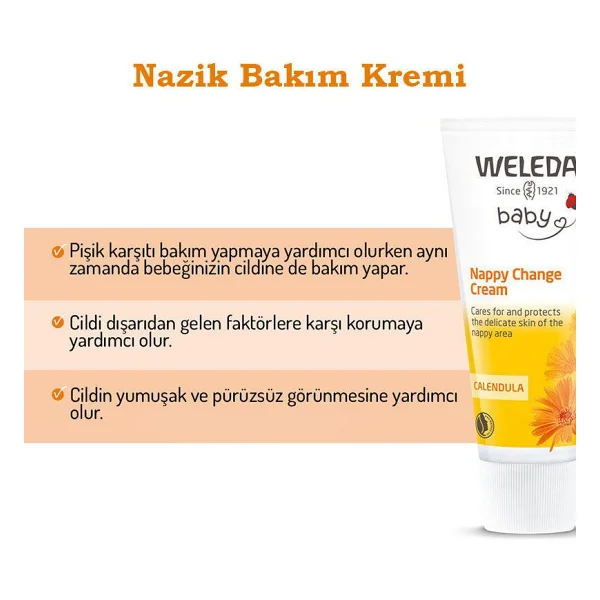 Weleda Calendula Organik Pişik Kremi 75 Ml - Görsel 9