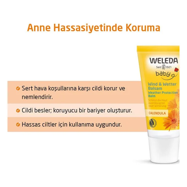 Weleda Baby Calendula Koruyucu Organik Yüz Kremi 30 Ml - Görsel 3