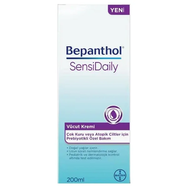 Bepanthol Sensidaily 200 Ml Vücut Kremi - Görsel 3