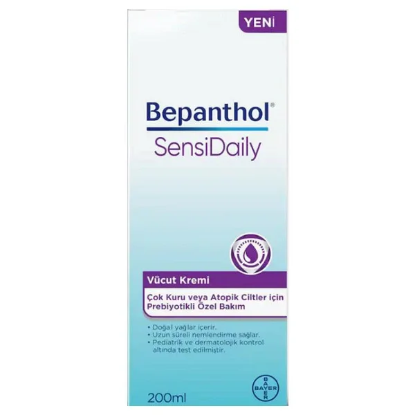 Bepanthol Sensidaily 200 Ml Vücut Kremi - Görsel 4