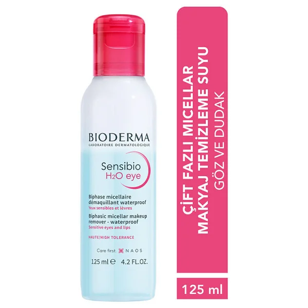 Bioderma Sensibio H2o Çift Fazlı 125 Ml Göz Makyaj Temizleme Suyu - Görsel 5