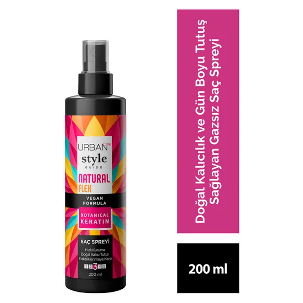 Urban Care Style Guide Natural Flex Gazsız 200 Ml Saç Spreyi - Görsel 2