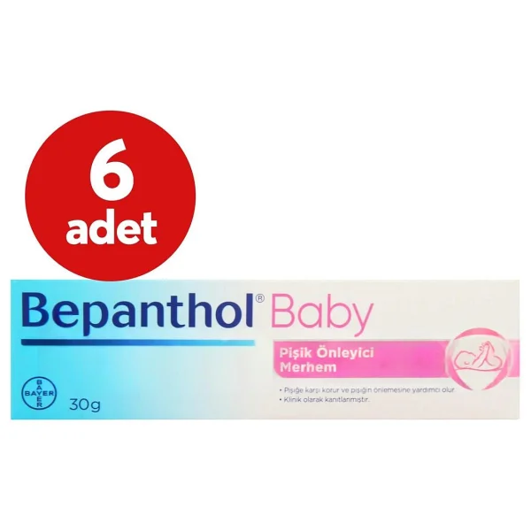 Bepanthol Baby Pişik Kremi 30 gr 6 Adet