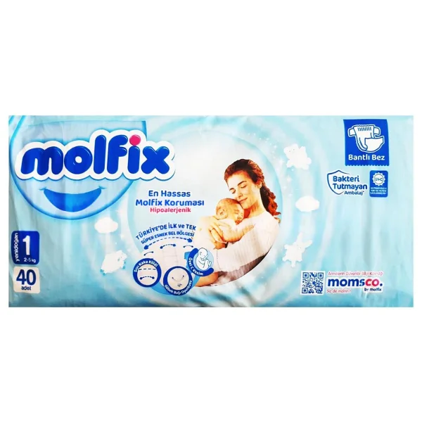 Molfix 1 Numara Yenidoğan 40'lı Bebek Bezi