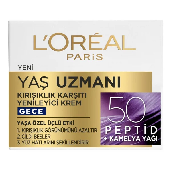 L'oreal Paris Yaş Uzmanı Kırışıklık Karşıtı Gece Kremi 50 Ml - Görsel 8
