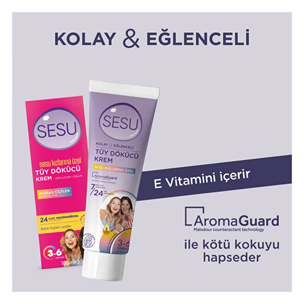 Sesu Tüy Dökücü Krem Ağdaya İlk Adım 100 Ml - Görsel 3