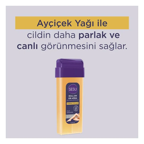 Sesu Natural Normal Tüyler İçin 100 Ml Roll-On Sir Ağda - Görsel 2