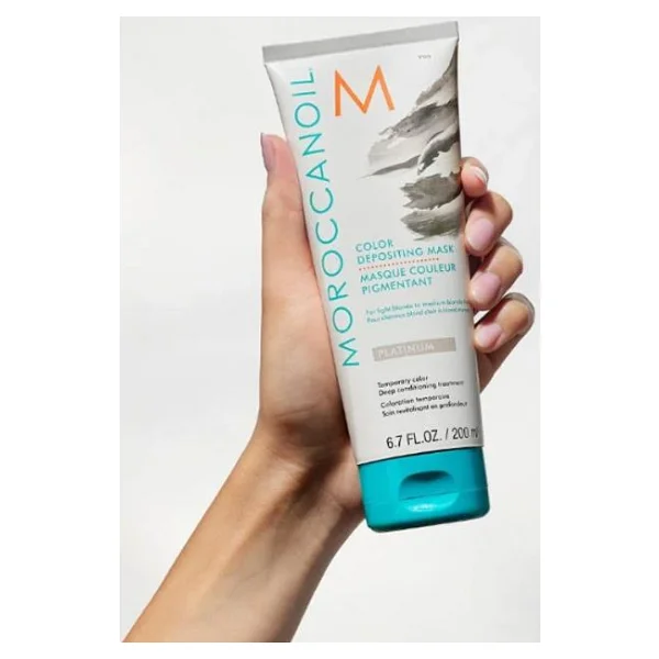 Moroccanoil Color Deposit Mask Platinum Renk Tazeleyici Maske 200 Ml - Görsel 4