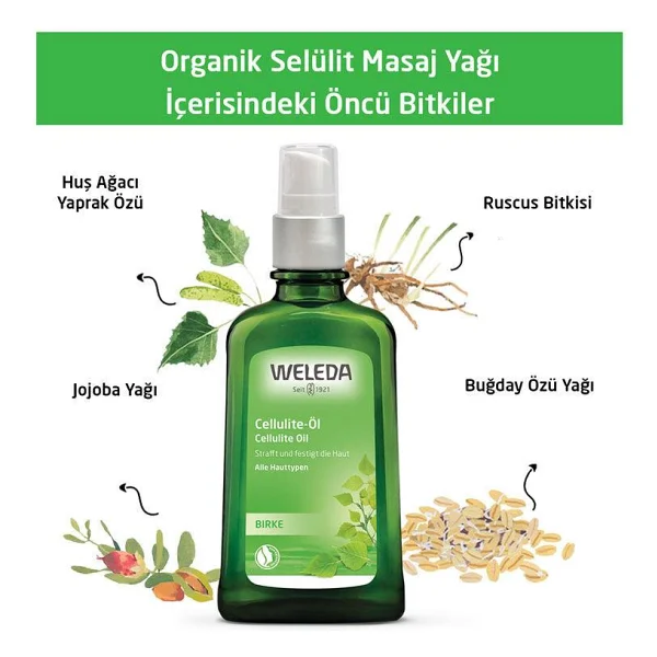 Weleda Birke Cellulite-Oil Selülit Yağı 100 Ml - Görsel 4