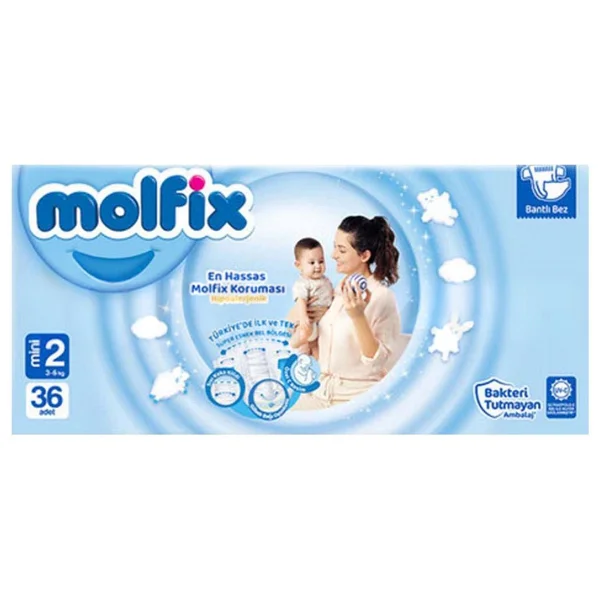 Molfix 2 Numara Mini 36'lı Bebek Bezi