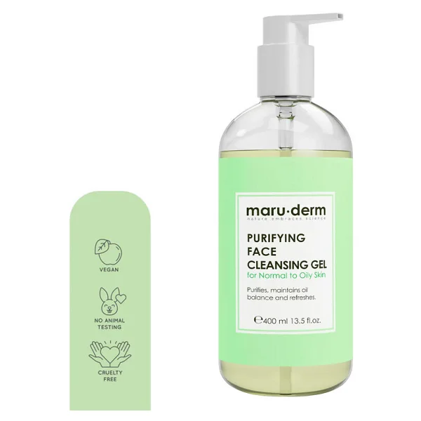 Maru.Derm Karma Ve Yağlı Ciltler İçin 400 Ml Yüz Yıkama Jeli - Görsel 3