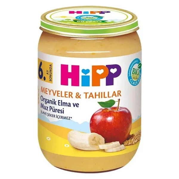 Hipp Organik Elma Ve Muz Püresi Kavanoz Maması 190 Gr - Görsel 7