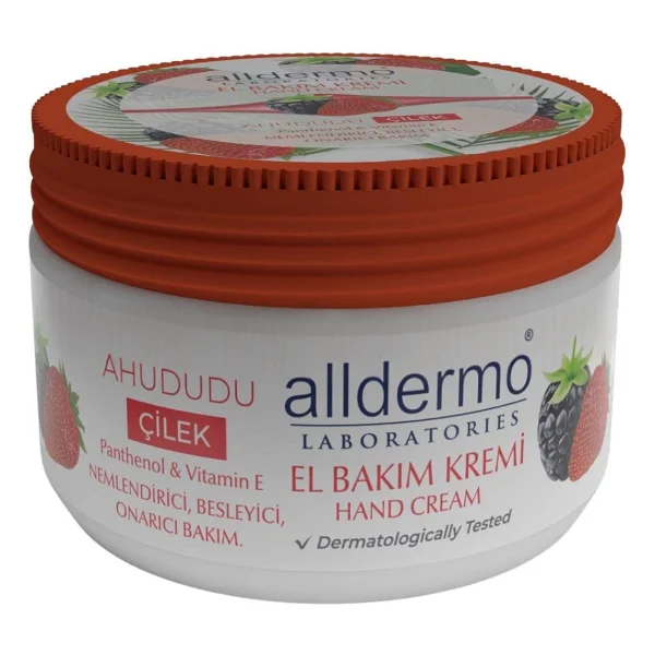 Alldermo Ahududu Çilek Nemlendirici 250 Ml El Kremi - Görsel 2