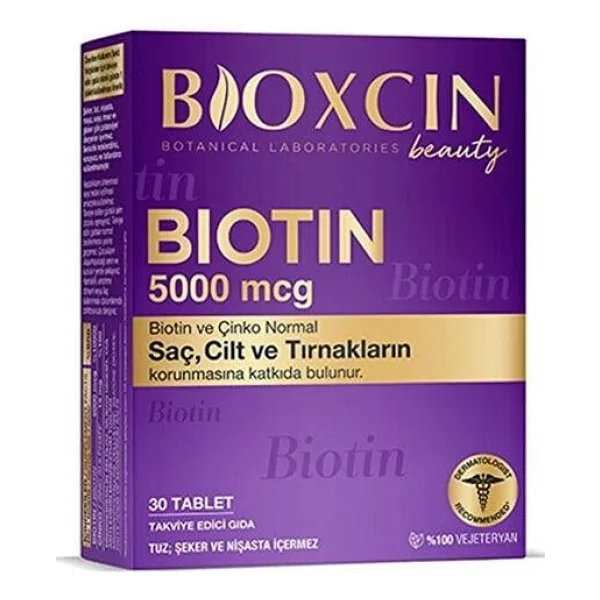 Bioxcin Biotin 5000 mcg 30 Tablet - Görsel 9
