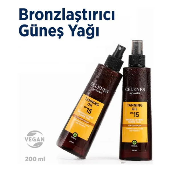 Celenes Herbal Bronzlaştırıcı Yağ 200 Ml - Görsel 4
