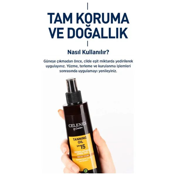 Celenes Herbal Bronzlaştırıcı Yağ 200 Ml - Görsel 5