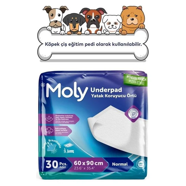 Moly 60x90 Cm 30'lu Yatak Koruyucu Örtü - Görsel 2