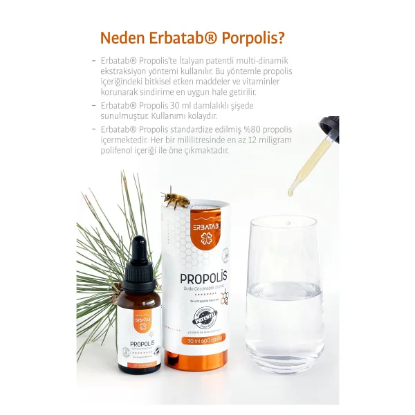 Erbatab Sıvı Propolis 30 Ml - Görsel 2