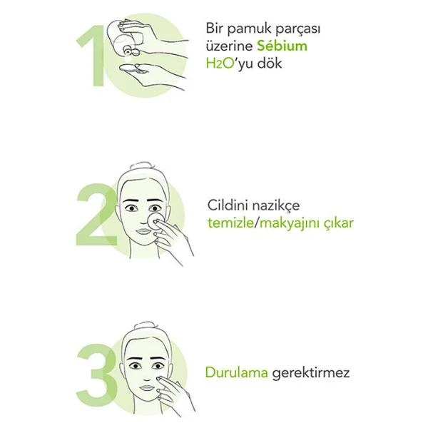 Bioderma Sebium H2O Micellar 250 ml Yüz Temizleme Suyu - Görsel 8