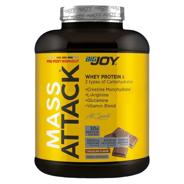 Bigjoy Big Mass Attack Karbonhidrat Tozu 3000 Gr - Görsel 3