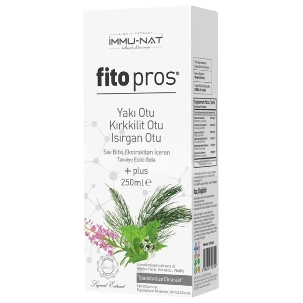 Immu-Nat Fito Pros Yakı Otu Kırkkilit Otu Isırgan Otu Sıvı Ekstraktı 250 ml - 1